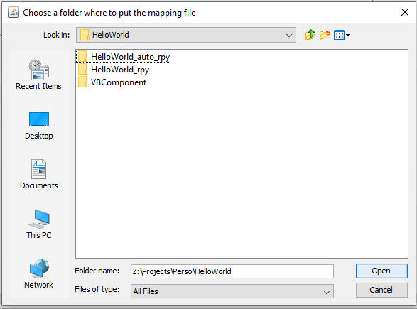 Choose XML Folder Choose XML Folder