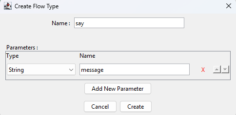 CreateFlowTypeSay