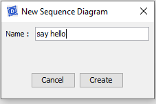 Create Say Hello SequenceDiagram Create Say Hello SequenceDiagram
