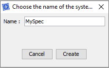 Create Service MySpec Create Service MySpec