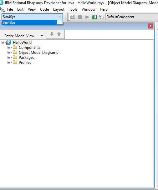 Select Sim4Sys Perspective Select Sim4Sys Perspective
