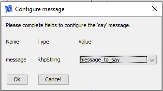 Set Value Message Set Value Message