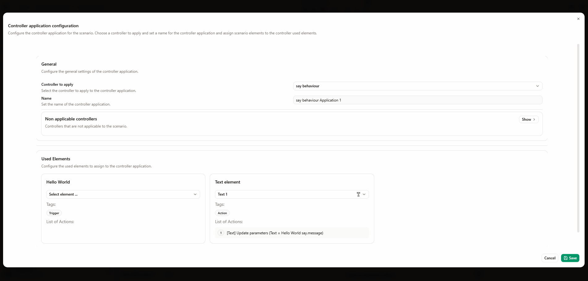 Appliquer le contrôleur