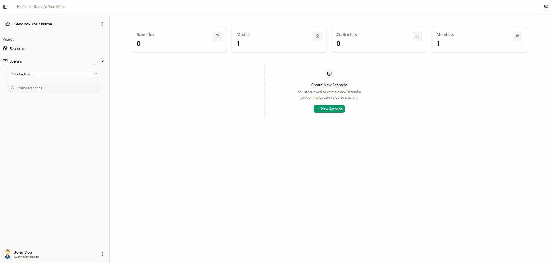 Ajouter un environnement