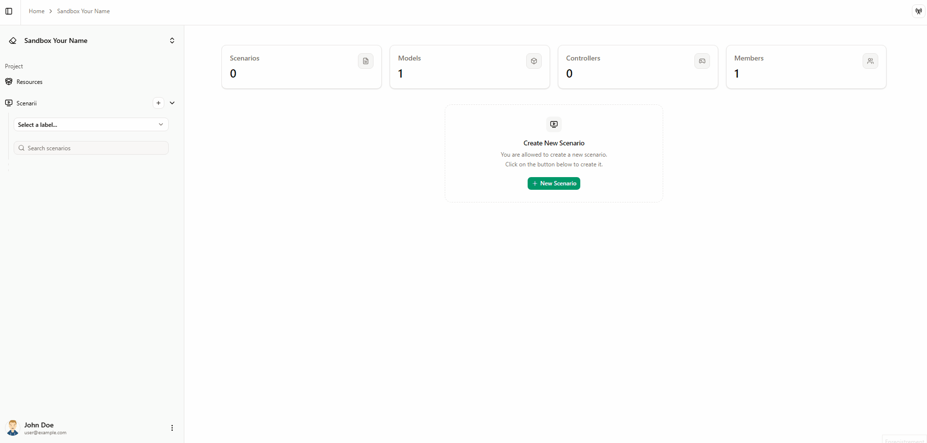 Ajouter un scénario