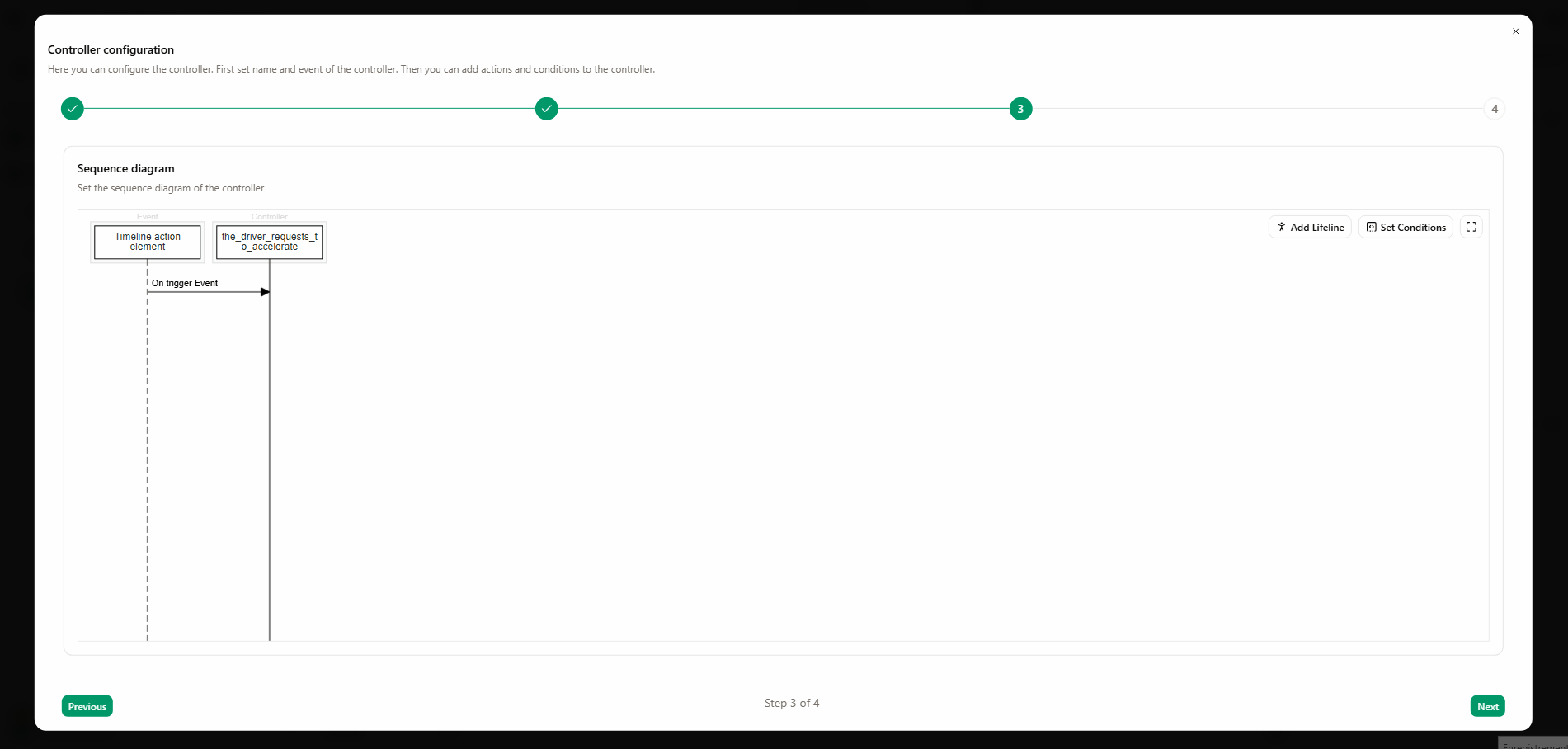 Trigger behaviour parameters Trigger behaviour parameters