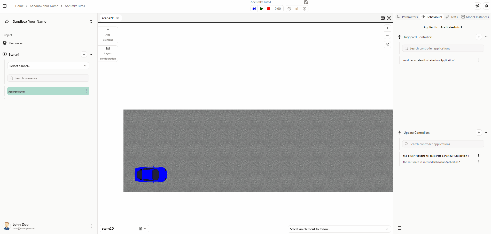 Inform the driver of the car speed Inform the driver of the car speed