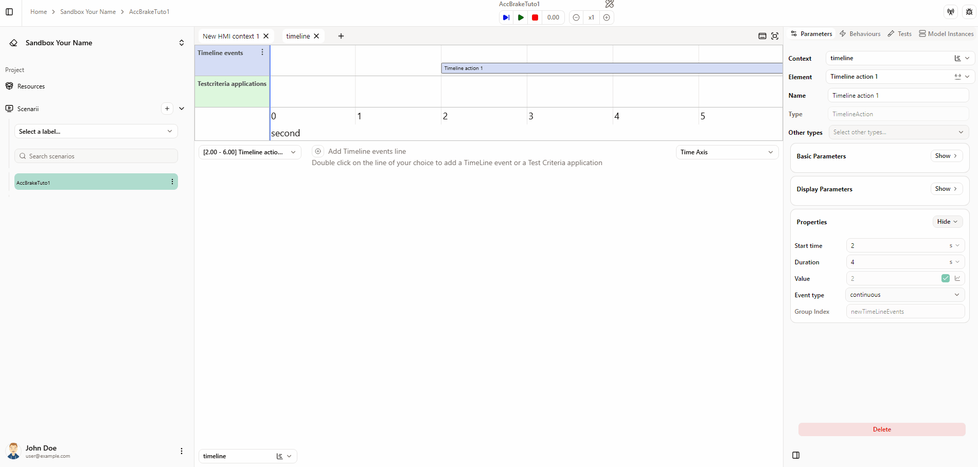 Add road pavement and car