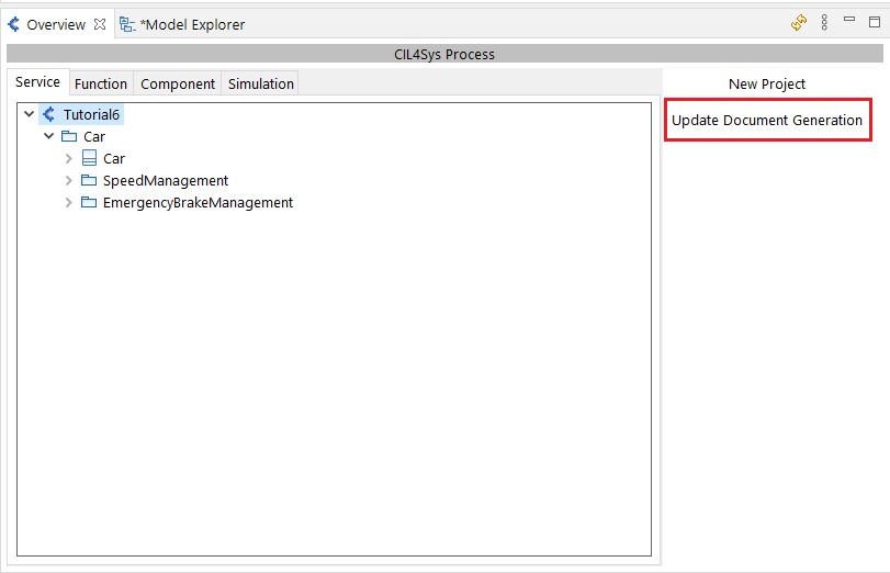 Update document Generation