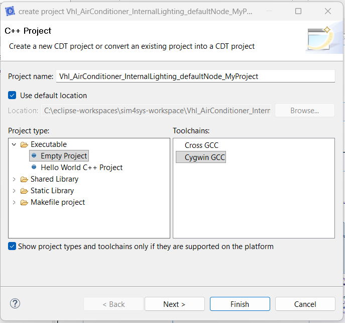Create Project Designer