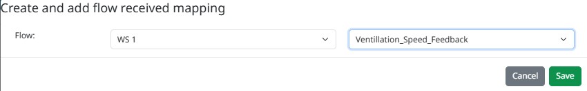 Create Received Flow Mapping VB