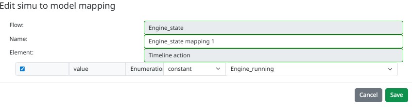 Edit Simu To Model Mapping