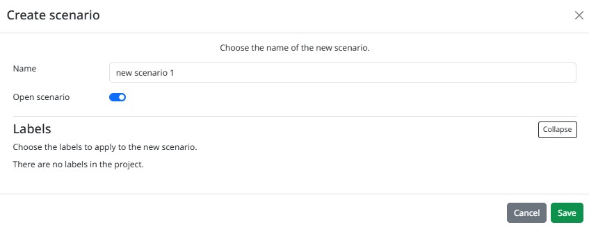 Scenario Creation VB