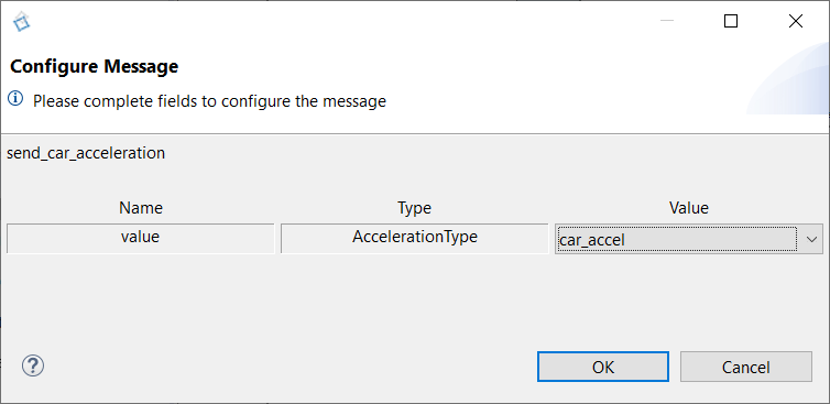 Select send_car_acceleration Select send_car_acceleration