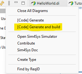 Generate Code Generate Code