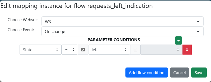 Add flow condition