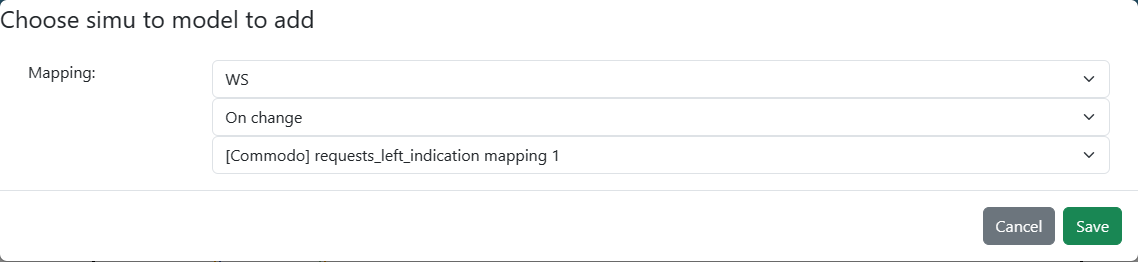 Reuse simu to model mapping