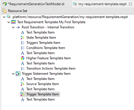 Set root transition structure Set root transition structure