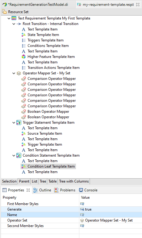 Set root transition structure Set root transition structure