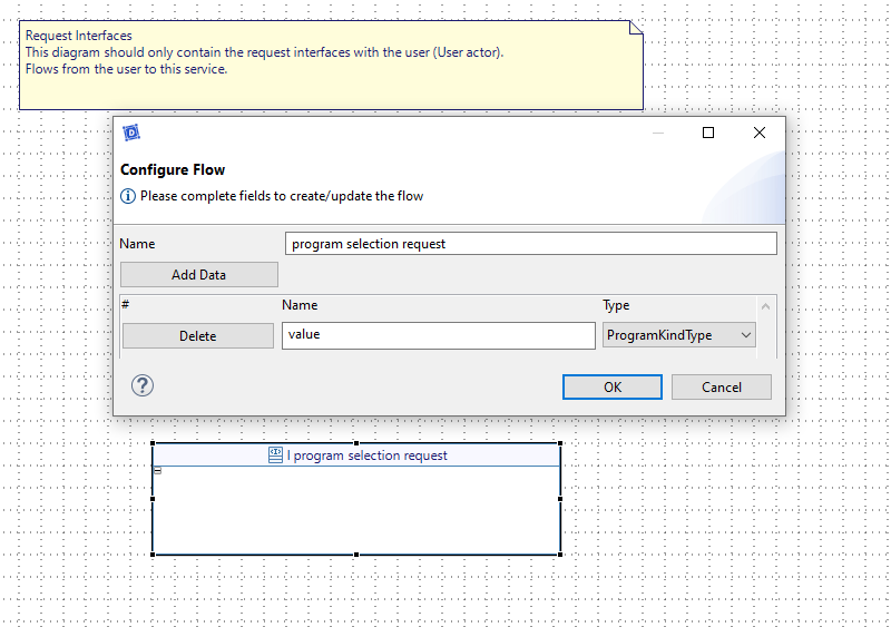 Program selection interface